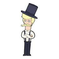cartoon man wearing top hat N55