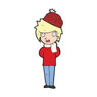 cartoon winter man N4