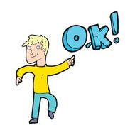 cartoon man thinking OK N8