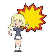 Cartoon Waitress N6