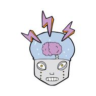 cartoon clever robot N3