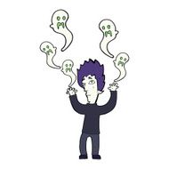 cartoon spooky vampire N27