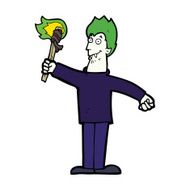 cartoon spooky vampire N28