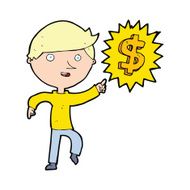 cartoon man with money idea N4