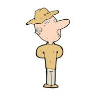 cartoon man in hat N23