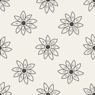 flower doodle seamless pattern background N9