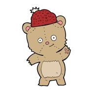 cartoon bear in hat N73
