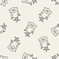flower doodle seamless pattern background N11