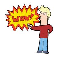 cartoon amazed man N14