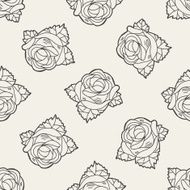 flower doodle seamless pattern background N13
