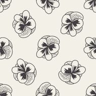 flower doodle seamless pattern background N17