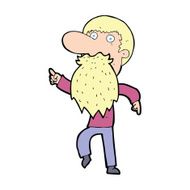cartoon man wearing fake beard N4