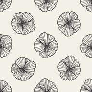 flower doodle seamless pattern background N23