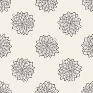 flower doodle seamless pattern background N27