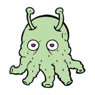 cartoon space alien N33
