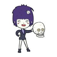 cartoon halloween vampire girl N31