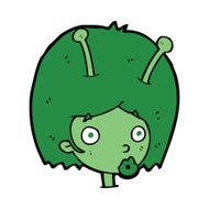 Cartoon Alien Girl N11