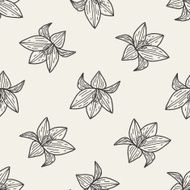 flower doodle seamless pattern background N37