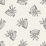 flower doodle seamless pattern background N39