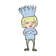cartoon person wearing paper crown N4