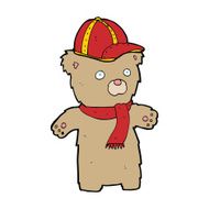 cartoon bear in hat N81