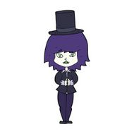 cartoon halloween vampire girl N33