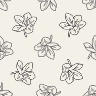 flower doodle seamless pattern background N41