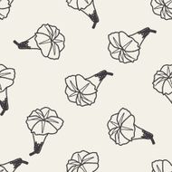 flower doodle seamless pattern background N42