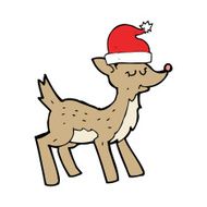 cartoon cute christmas reindeer N4