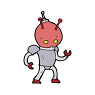 cartoon space man N13