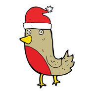 cartoon christmas robin N7