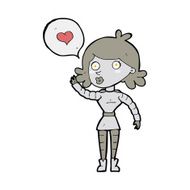 cartoon robot woman N7