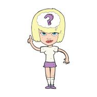 cartoon woman thinking N4