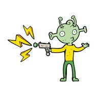 cartoon space alien N35