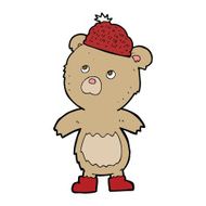 cartoon bear in hat N84