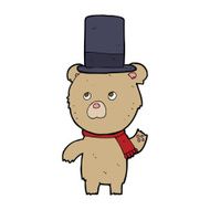 cartoon bear in hat N86
