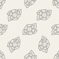 flower doodle seamless pattern background N50