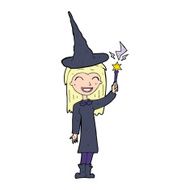 cartoon halloween witch N35