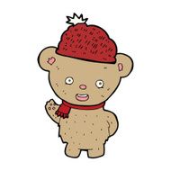 cartoon bear in hat N89