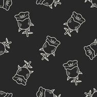flower doodle seamless pattern background N61