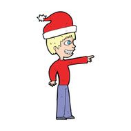 cartoon man ready for christmas N74