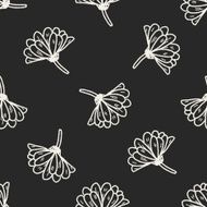 flower doodle seamless pattern background N62