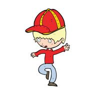 cartoon boy in cap N4