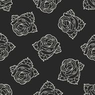 flower doodle seamless pattern background N63