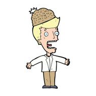 cartoon man wearing winter hat N69