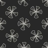 flower doodle seamless pattern background N66