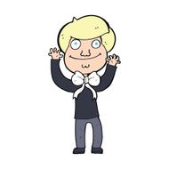 cartoon man wearing bow tie N3