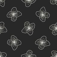flower doodle seamless pattern background N68
