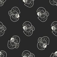 flower doodle seamless pattern background N69