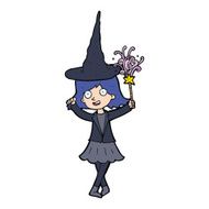 cartoon happy witch N4